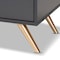 Baxton Studio Kelson Modern and Contemporary Dark Grey and Gold Finished Wood TV Stand 189-11572-ZORO - alternate 5